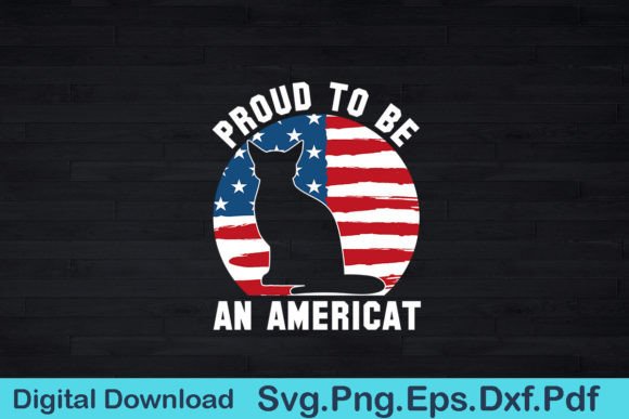 4th of July Cat Funny Gift T-Shirt
