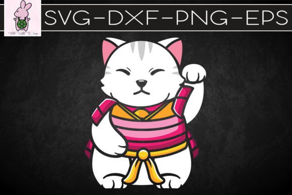 Anime Samurai Cat