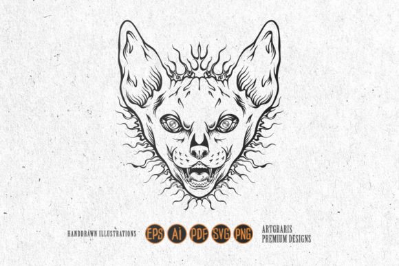 Blazing Whiskers Fiery Goddess Cat