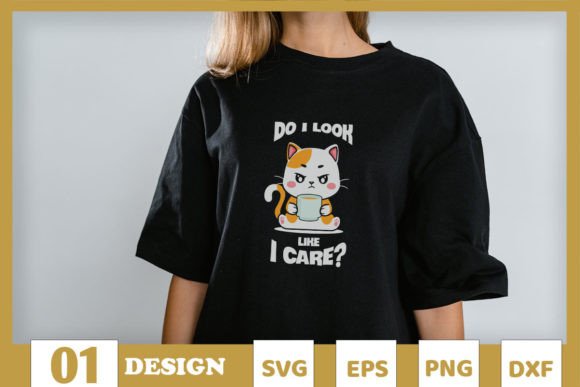 Do I Look Like I Care Funny Cat