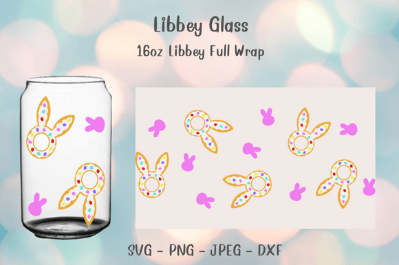 Donut Bunny Easter Libbey Glass Svg 16