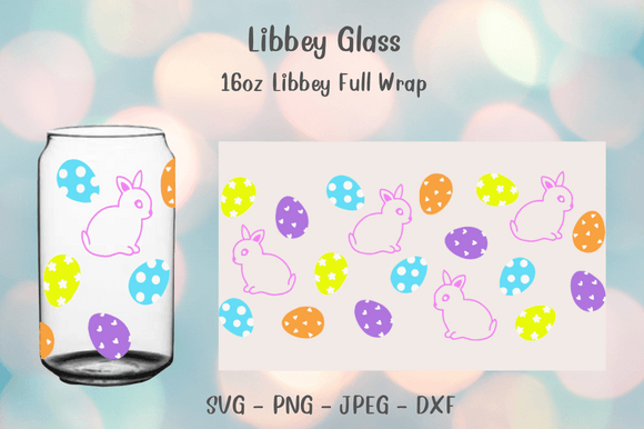 Easter Egg Bunny Libbey Glass Svg 16