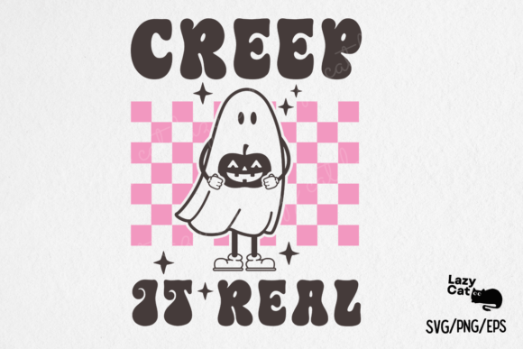 Halloween Ghost Retro SVG