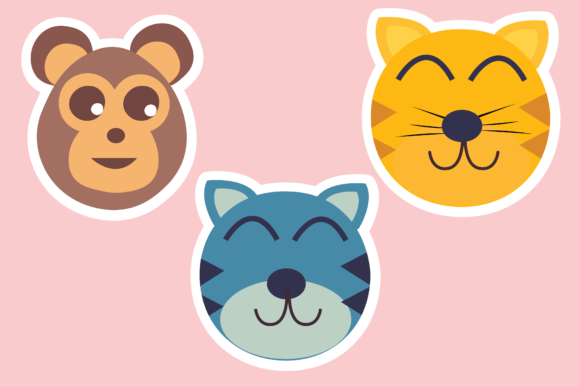 Monkey Cat Cute Animal Icon