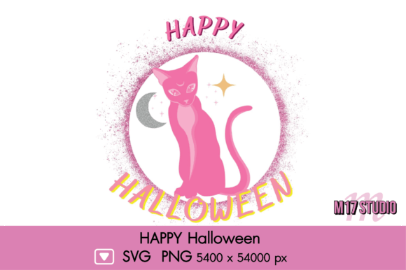 Pink Cat Halloween