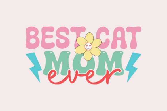 Retro Best Cat Mom Ever